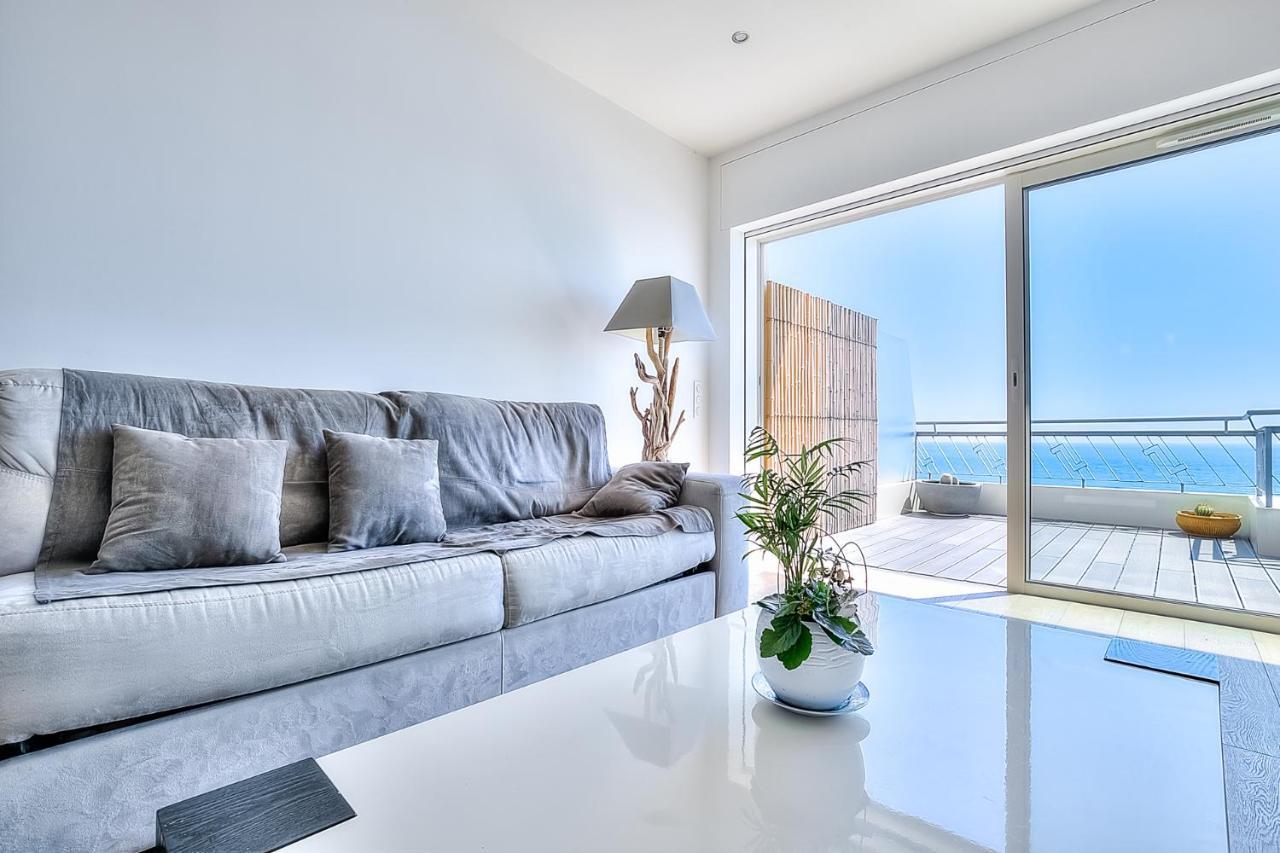 Le Florentina, Dernier Etage Avec Terrasse, Vue Sur La Baie Des Anges Nice Exterior foto