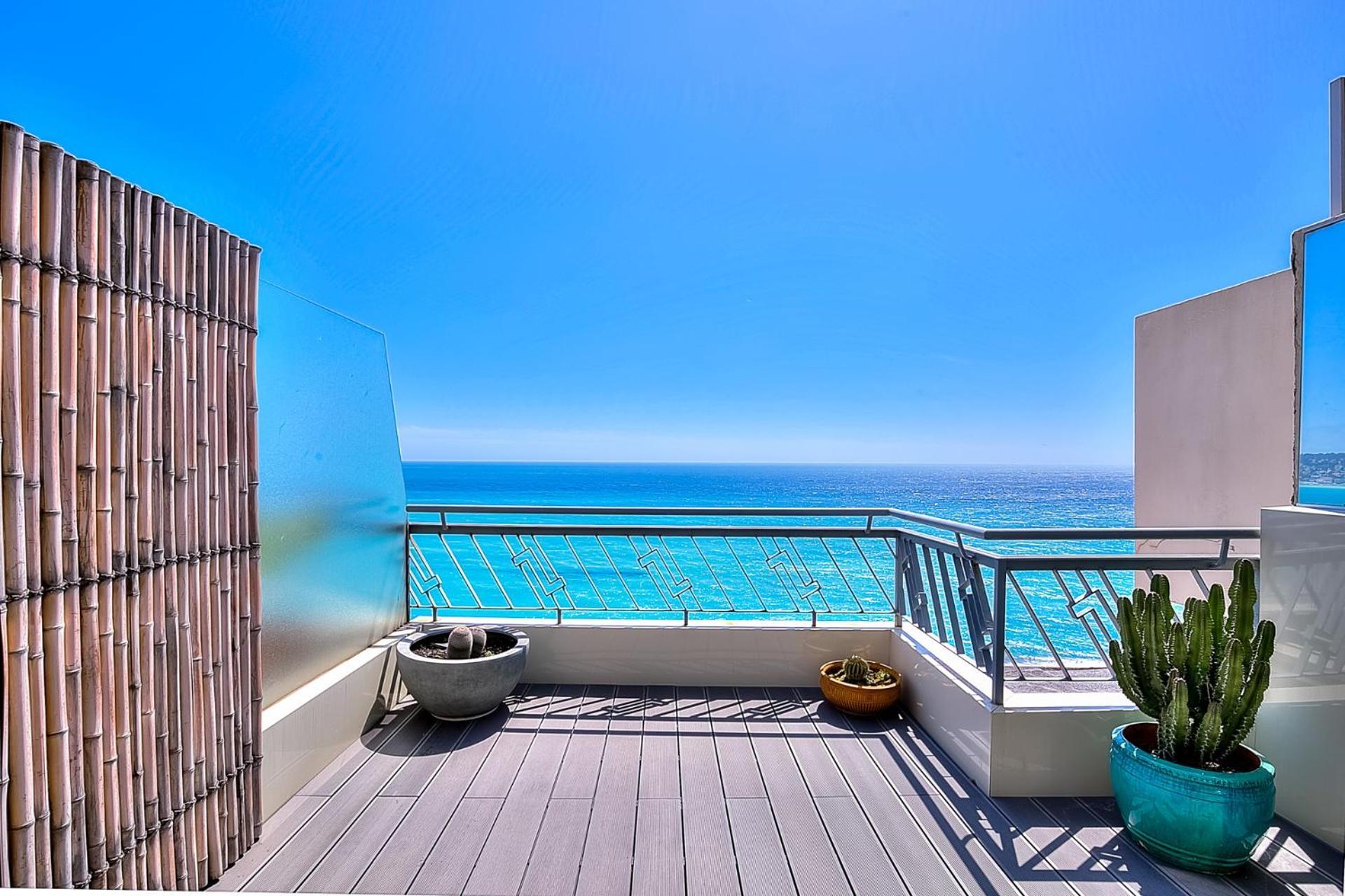 Le Florentina, Dernier Etage Avec Terrasse, Vue Sur La Baie Des Anges Nice Exterior foto